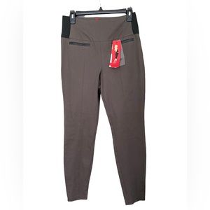 NWT SPANX Classic Twill Leggings Color Brownstone Size L
